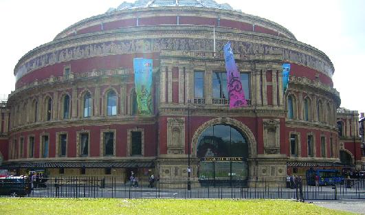 outside the Royal Albert Hall